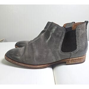 Kork Ease Kama Leather Chelsea Ankle Taupe Booties Boots Mens 8.5 Womens 10 Heel